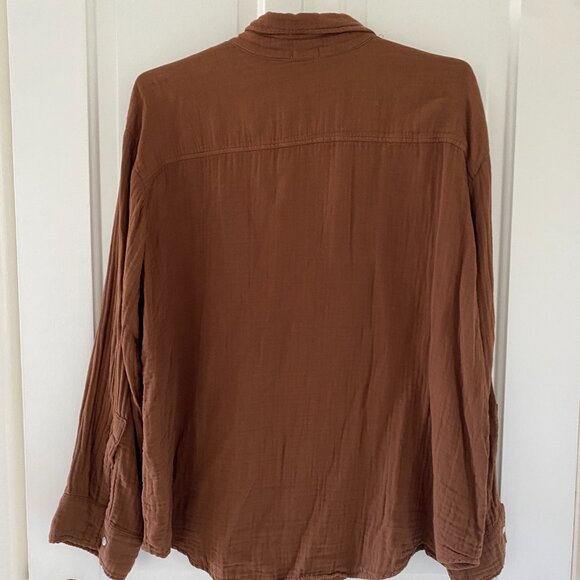 DONNI. Brown Button Down Shirt - Picture 4 of 4